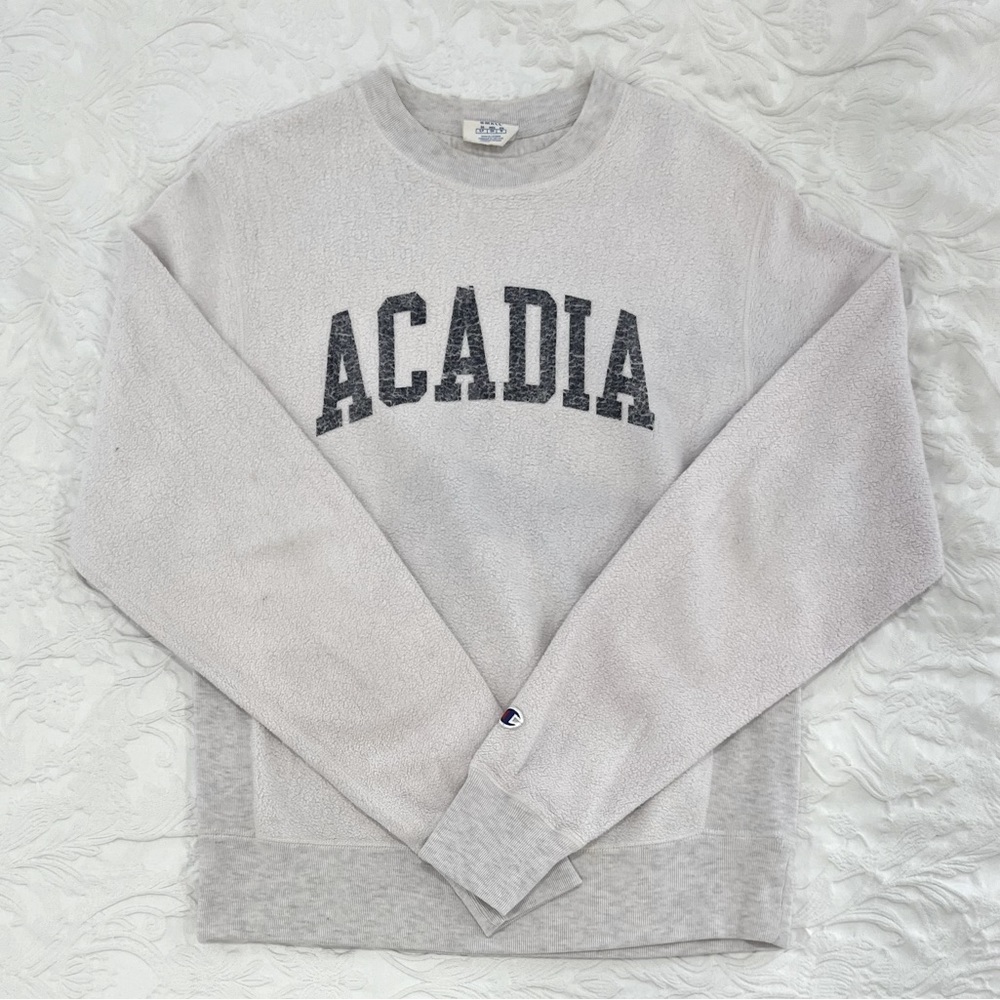 “Acadia” Rare Vintage Champion Reverse Weave Crewneck